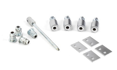 From The Anvil Satin Chrome Secure Stops (Pack of 4)