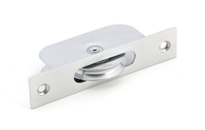 From The Anvil Satin Chrome Square Ended Sash Pulley 75kg