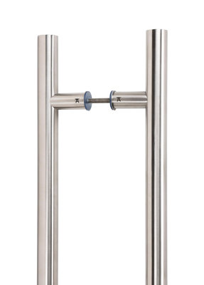 From The Anvil Satin Marine SS (316) 0.9m T Bar Handle B2B Fix 32mm Dia.