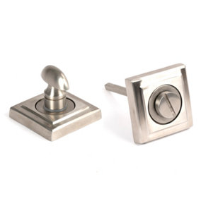 From The Anvil Satin Marine SS (316) Round Thumbturn Set (Square)