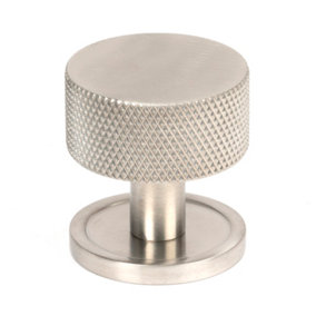 From The Anvil Satin SS (304) Brompton Cabinet Knob - 32mm (Plain)