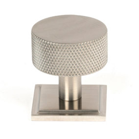 From The Anvil Satin SS (304) Brompton Cabinet Knob - 32mm (Square)