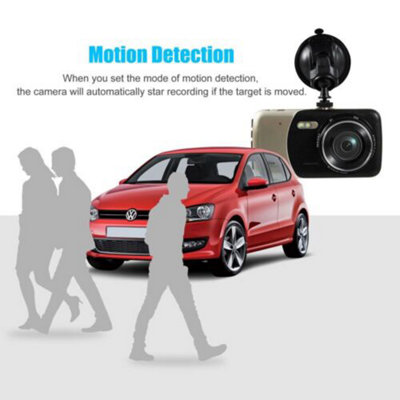 Front And Rear Camera HD Dash Cam 4" Dual Lens Car DVR Video Driving Recorder - 4