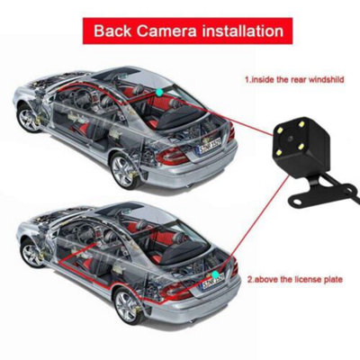 Front And Rear Camera HD Dash Cam 4" Dual Lens Car DVR Video Driving Recorder - 6
