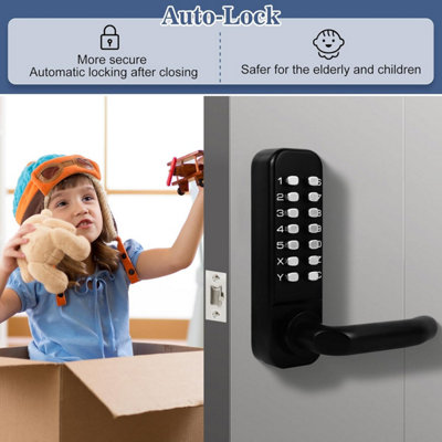Front and rear combination Waterproof mechanical code lock 1 11 digit ...