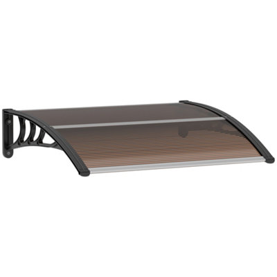 Front Door Canopy Outdoor Awning Aluminium Rigid Plastic Polycarbonate ...