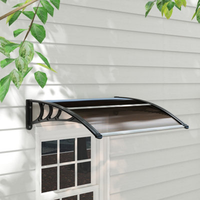 Front Door Canopy Outdoor Awning Aluminium Rigid Plastic Polycarbonate ...