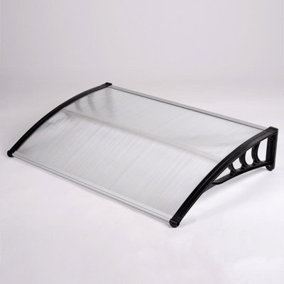 Front Door Canopy Porch Rain Protector Awning Lean-To Roof Shelter 90 X 120cm