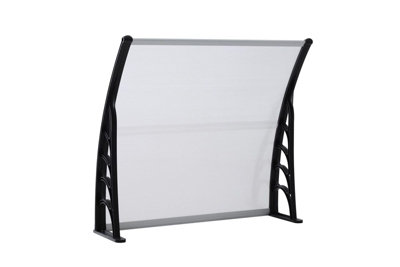 Front Door Canopy Porch Rain Protector Awning Lean-To Roof Shelter 90 X 120cm