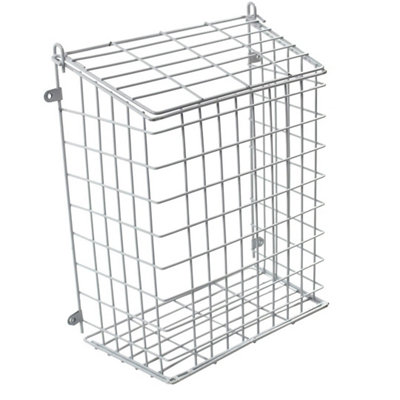 Front Door Letter Box Cage Post Mail Catcher Guard White- Extra Large