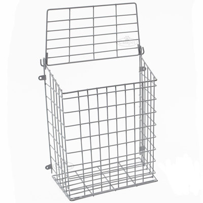 Front Door Letter Box Cage Post Mail Catcher Guard White XLarge