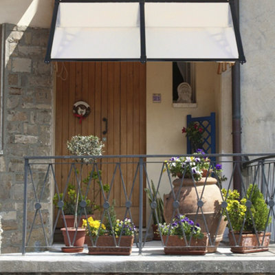 Front Waterproof Front Door Canopy Outdoor Awning Window Garden Canopy Patio Porch Awning Rain Shelter Cover W 190 cm