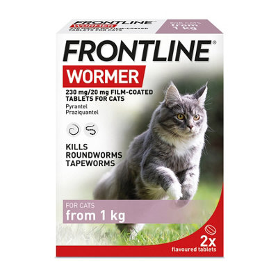 Frontline Wormer Tablets For Cats 2 Pack
