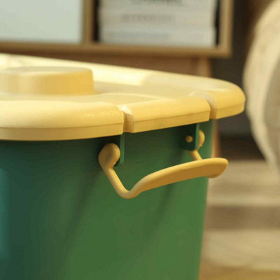 Froppi™ 45L Wheeled Storage Box, Green Plastic Storage Box with Lid ...