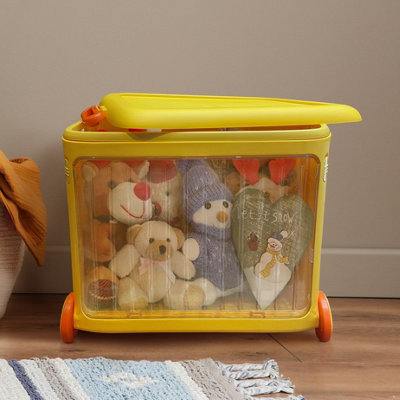 Hard plastic best sale toy box