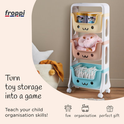 Lockable toy storage clearance box