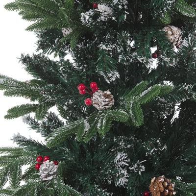 Frosted Christmas Tree 180 cm Green DENALI