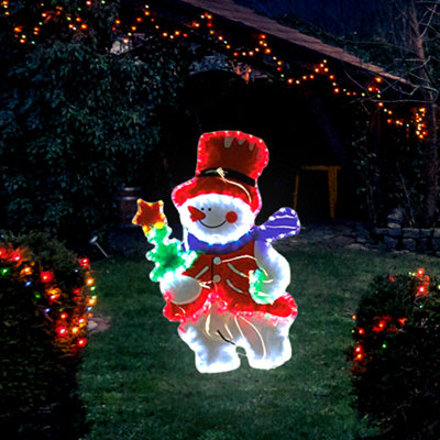 Frosty Snowman LED Rope Light Decoration