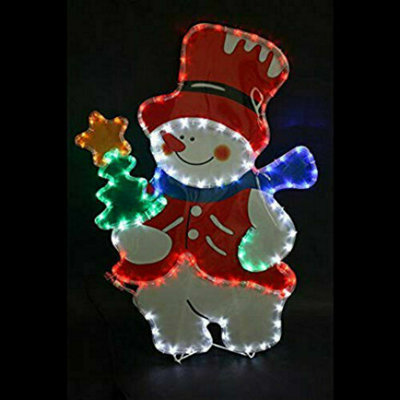 Frosty Snowman LED Rope Light Decoration