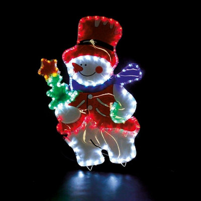 Frosty Snowman LED Rope Light Decoration - 4