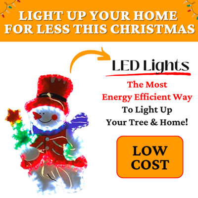 Frosty Snowman LED Rope Light Decoration