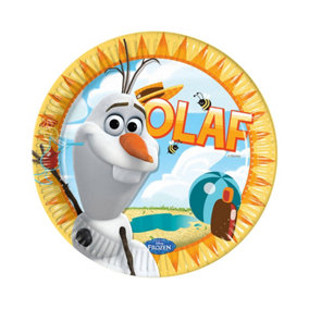 Frozen Beach Olaf Party Plates (Pack of 8) Multicoloured (One Size)