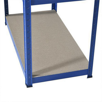 FSC Certified Rapid Racking Budget Shelving 450mmd 5 Chipboard Blue