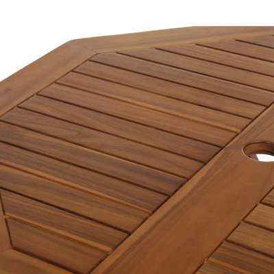 FSC Hardwood Octagonal Dining Table - 5