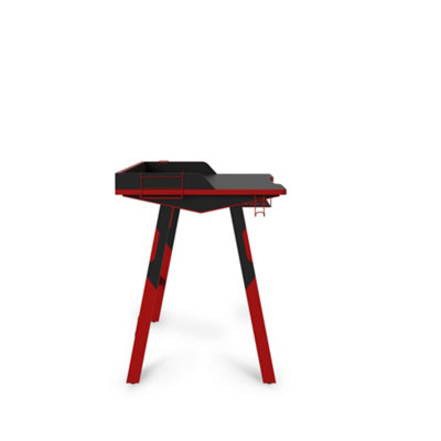 Fuego Gaming Desk in Black / Red
