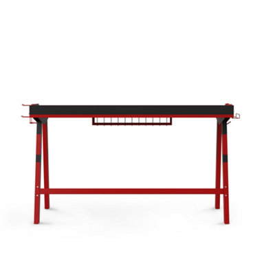 Fuego Gaming Desk in Black / Red
