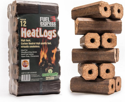 のり burningso Fuel Expres High Energy Heat Logs (Pack of 12)