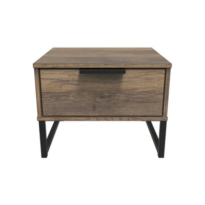 Fuji 1 Drawer Bedside in Vintage Oak (Ready Assembled)