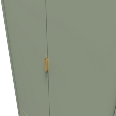 Fuji 2 Door 2 Drawer Wardrobe in Reed Green (Ready Assembled)