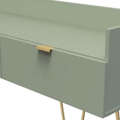 Fuji 2 Drawer TV Unit in Reed Green (Ready Assembled)