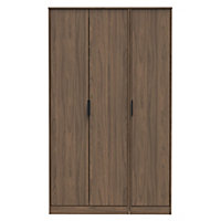 Fuji 3 Door Wardrobe in Carini Walnut (Ready Assembled)