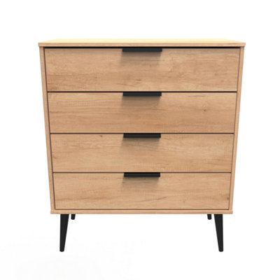 Fuji 4 Drawer Chest in Nebraska Oak (Ready Assembled)