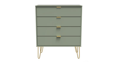 Fuji 4 Drawer Chest in Reed Green (Ready Assembled)
