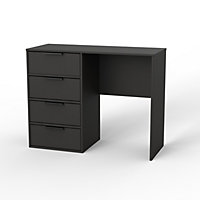 Fuji 4 Drawer Vanity in Graphite (Ready Assembled)