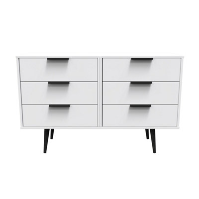 Fuji 6 Drawer Chest in White Matt (Ready Assembled)