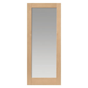 Fuji Oak Unfinished Glazed Internal Door