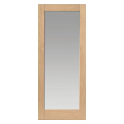 Fuji Oak Unfinished Glazed Internal Door