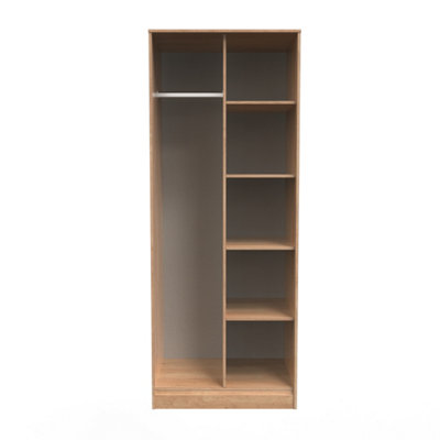 Fuji Open Wardrobe in Nebraska Oak (Ready Assembled)