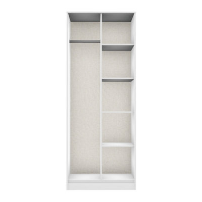 Fuji Open Wardrobe in White Matt (Ready Assembled)