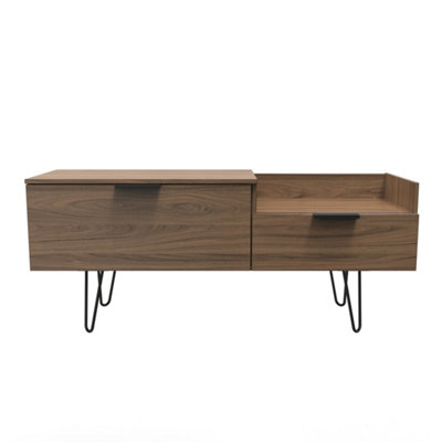 Fuji TV Console Unit in Carini Walnut (Ready Assembled)