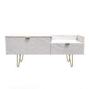 Fuji TV Console Unit in Marble (Ready Assembled)