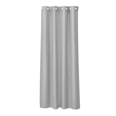 Full Blackout Gazebo Curtains Thermal Eyelet Waterproof Blackout Curtains 132 x 274cm Grey 1 Panel
