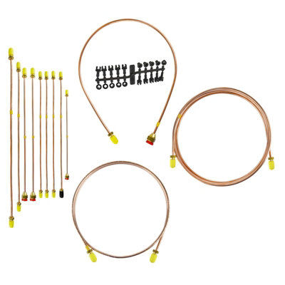 Full Copper & Brass Brake Line Fitting Set to fit Classic MINI Split ...