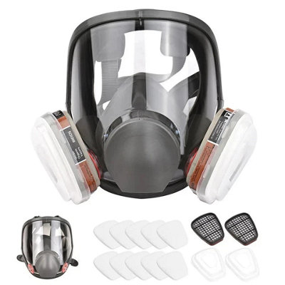 Full Face Respirator Mask 21 in 1 Vapour Painta Spray Protection with ...