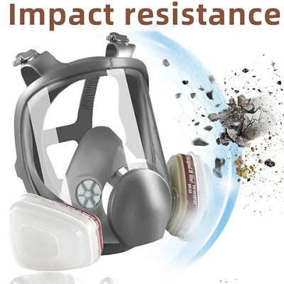 Full Face Respirator Mask 21 in 1 Vapour Painta Spray Protection with ...