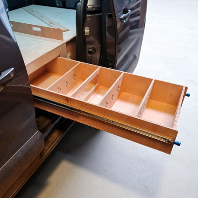 Full False Floor Set Ford Transit Connect Triple Drawer Storage